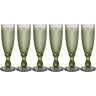 Набор бокалов для шампанского "гранат" из 6шт. серия "muza color" 150мл. / в=20 см Lefard (781-153)