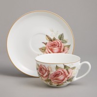 Чайная пара lefard &quot;корейская роза&quot; 300 мл (590-678)