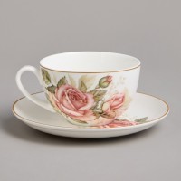 Чайная пара lefard &quot;корейская роза&quot; 300 мл (590-678)