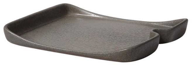 Тарелка L9256-648UСНЯТО, каменная керамика, grey, ROOMERS TABLEWARE