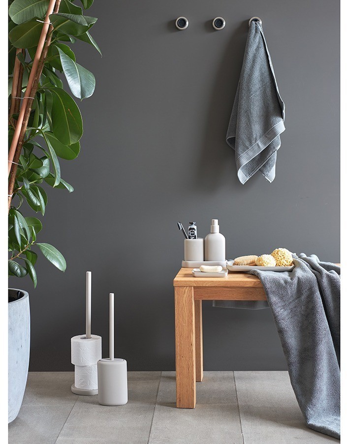 Подставка для ванных принадлежностей slim, светло-серая, малая (78879)