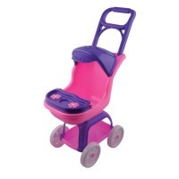 Большая коляска в ручкой, козырьком и столиком, 70 см (Т9-047)