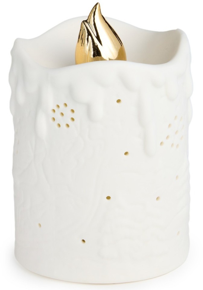 Статуэтка "свеча" с led-подсветкой 10х10х15,3 см Lefard (146-2251)