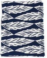 Плед вязаный с принтом Листья russian north, 180х130 см (63268)