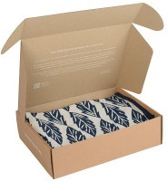 Плед вязаный с принтом Листья russian north, 180х130 см (63268)