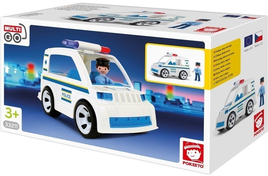 Полицейский автомобиль с водителем игрушка 17 см (33211EF-CH)