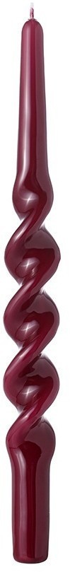 Набор из двух свечей бордового цвета из коллекции essential, 35 см (79760)