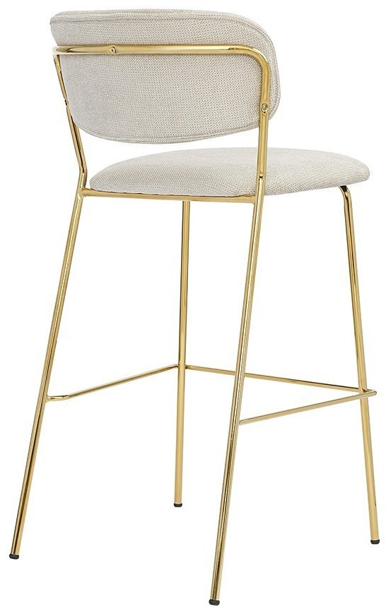 Стул барный eirill, шенилл, серый (75786)