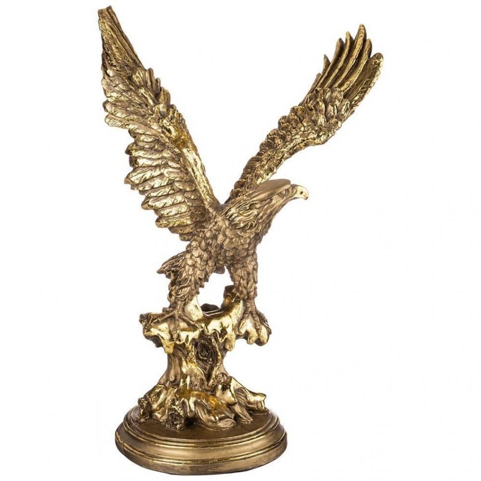 Фигурка "орел средний" 37*49*67см цвет: бронза с позолотой Lefard (169-387)