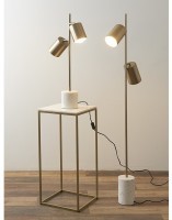 Лампа настольная irjo, 33х13х73 см, золотистая (76850)