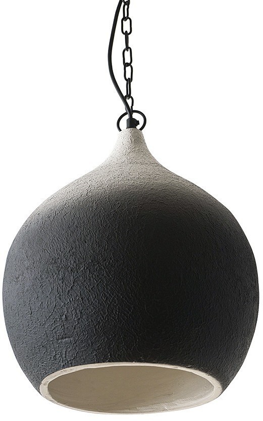 Светильник подвесной sustainable collection, D33х38 см, черный/белый (76553)