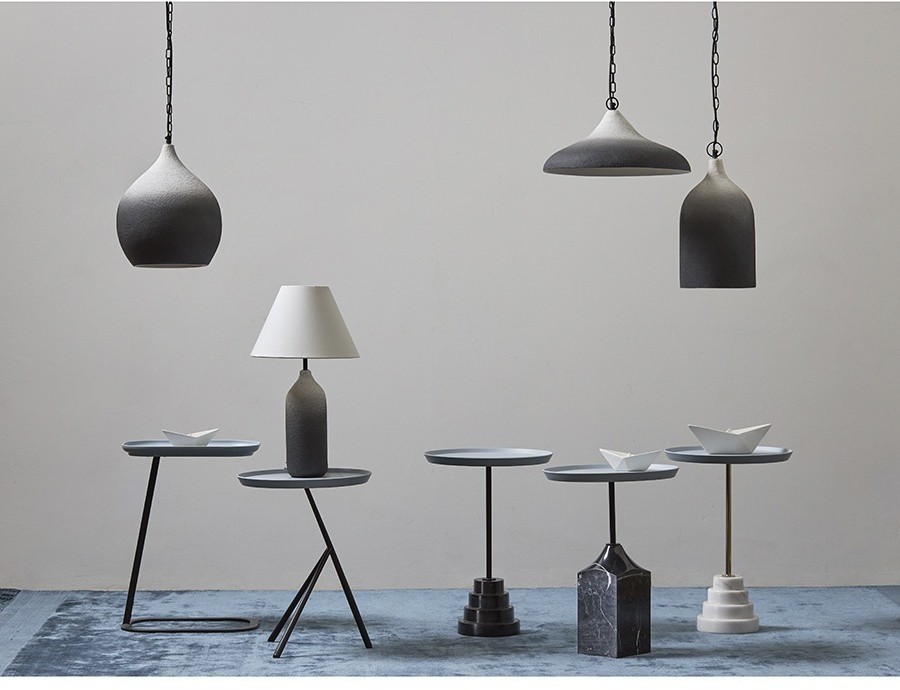 Светильник подвесной sustainable collection, D33х38 см, черный/белый (76553)