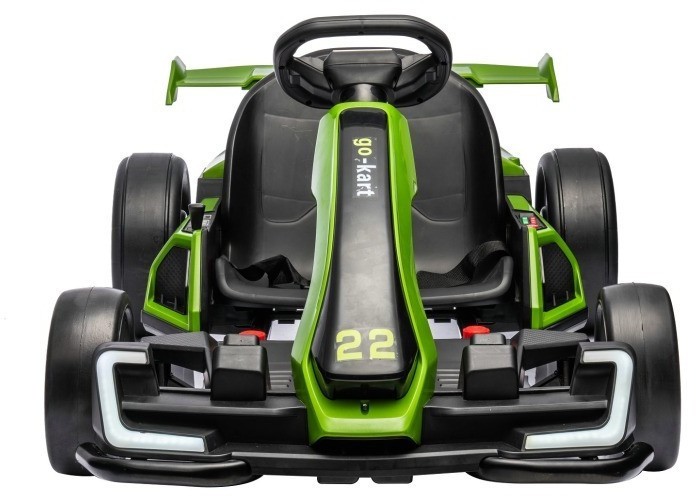 Детский электромобиль дрифт картинг (зеленый, 12 км/ч, 24V) (AHL007-GREEN)