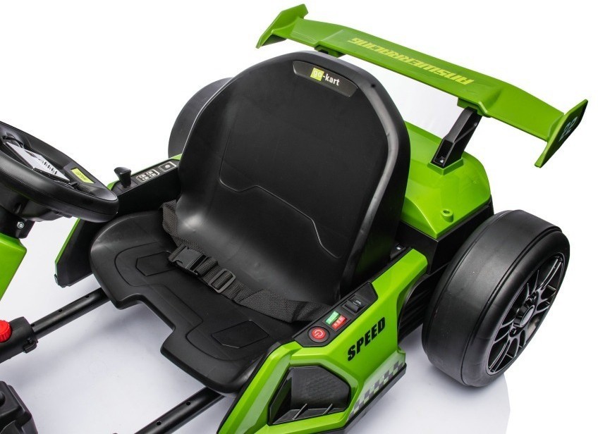 Детский электромобиль дрифт картинг (зеленый, 12 км/ч, 24V) (AHL007-GREEN)