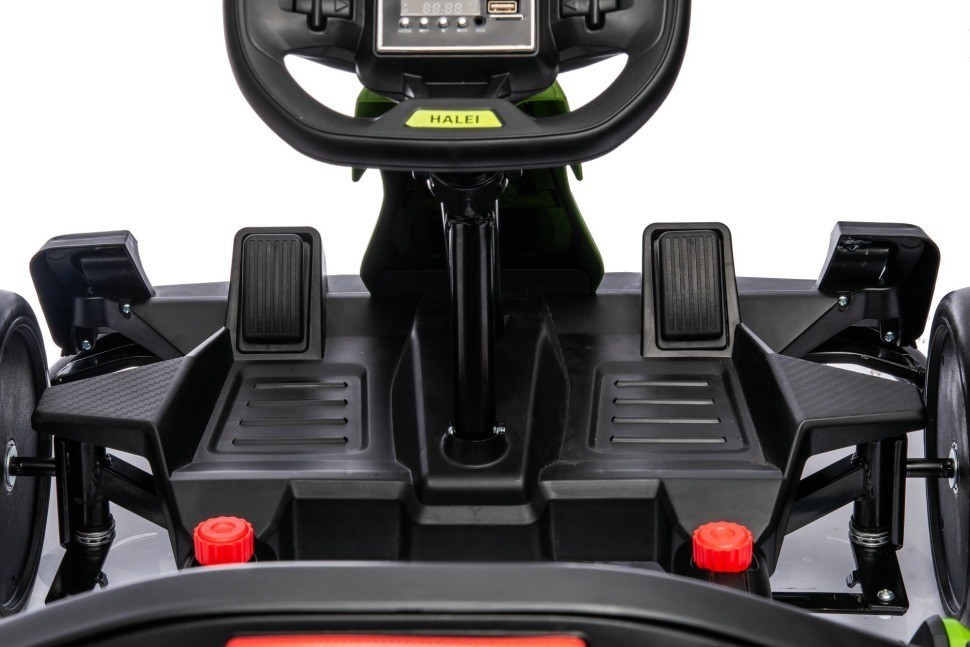 Детский электромобиль дрифт картинг (зеленый, 12 км/ч, 24V) (AHL007-GREEN)