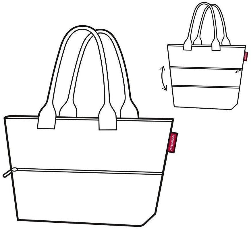 Сумка shopper e1 diamonds rouge (62264)