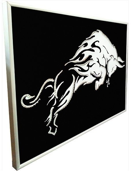 Картина Бык 2021 с кристаллами Swarovski (2332)