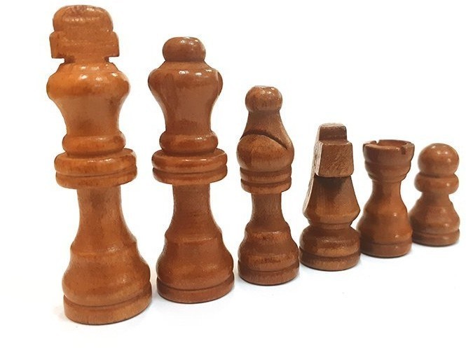 Шахматные фигуры деревянные с подложкой Partida 6,4 см (64039)