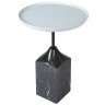 Столик кофейный sustainable collection, D38 см, серый/черно-белый (76070)