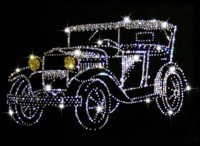 Картина Ретро-автомобиль с кристаллами Swarovski (1259)