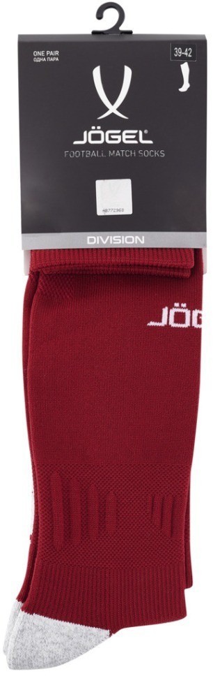 Гетры футбольные JOGEL Match Socks, гранатовый (2092868)