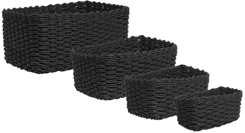 Корзина для хранения hagen, 22х14х9 см, черная (77023)