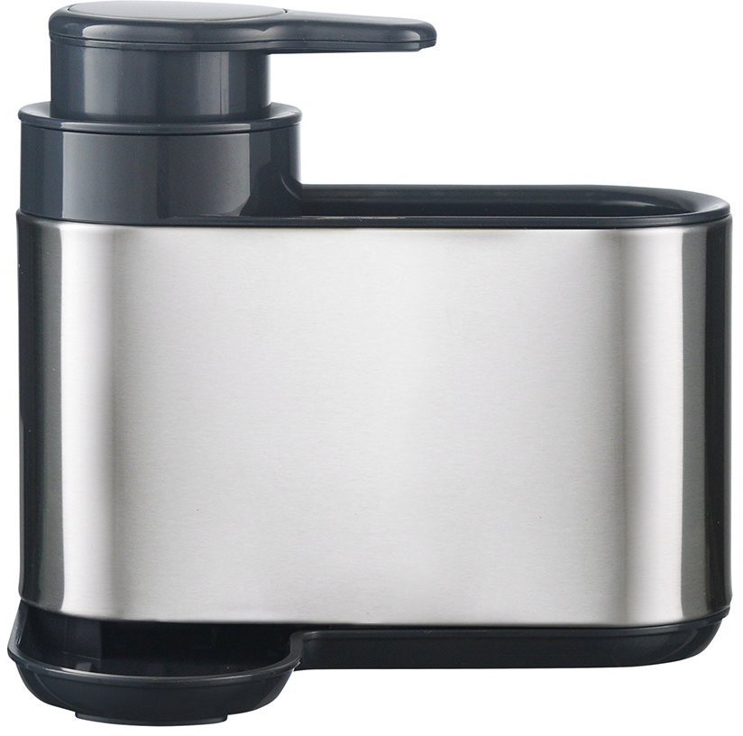 Органайзер с диспенсером для мыла atle, 17,5х12,5х15,5 см, серебристый (74119)