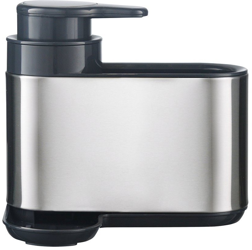 Органайзер с диспенсером для мыла atle, 17,5х12,5х15,5 см, серебристый (74119)