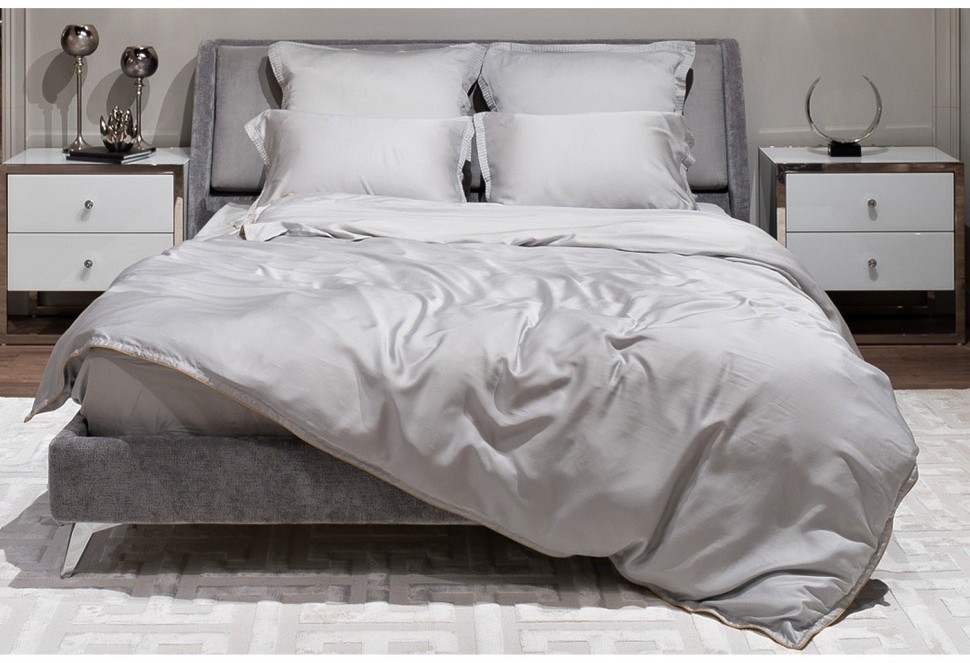 Пододеяльник тенсель серый 220*200 (TT-00011347)