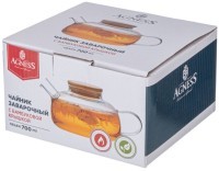 Чайник заварочный 700 мл. с бамбуковой крышкой Agness (887-253)