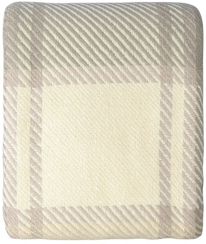 Покрывало из хлопка warm traditions бежево-серого цвета из коллекции essential, 180х250 см (76962)