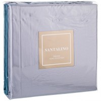 Кпб 1,5сп &quot;мозаика&quot; хлопок 100%, бирюза+серый, сатин, SANTALINO (985-026)