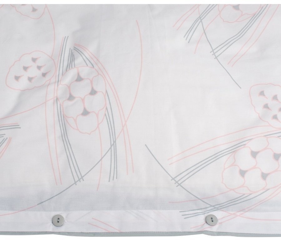 Пододеяльник из перкаля белого цвета с принтом Хвойное утро russian north, 200х220 см (67353)