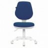 Кресло BRABIX Fancy MG-201W без подлокотников пластик белый синее 532413 (94556)