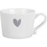 Bastion Collections Кружка White Нeart Grey RJ/MUG HEART GR