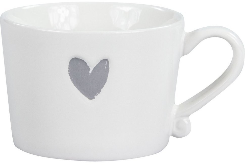Bastion Collections Кружка White Нeart Grey RJ/MUG HEART GR