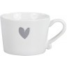 Bastion Collections Кружка White Нeart Grey RJ/MUG HEART GR