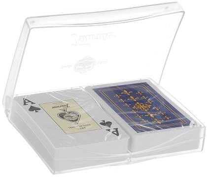 Карты "Fournier Flor de Lis (2 Jumbo Index) - Bridge Twin plastik case" (47035)