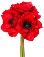 Букет красных маков 30см (D-9F27090SN-1545)