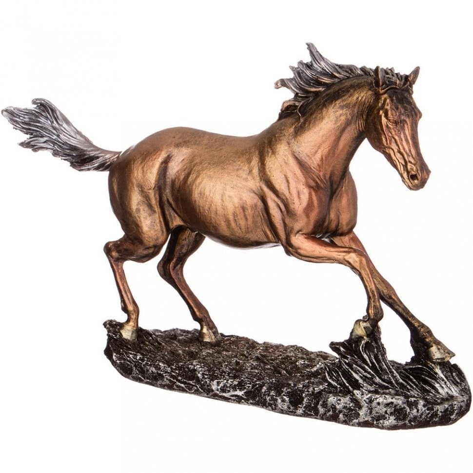 Фигурка декоративна "конь" 34*22 см цвет: золото ИП Шихмурадов (169-260)