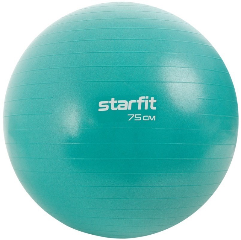 Фитбол GB-108 антивзрыв, 1200 гр, бирюзовый, 75 см (2107384)
