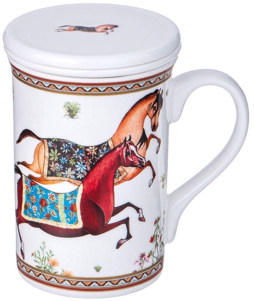 Кружка заварочная lefard "compliment" с ситом и крышкой 300 мл (417-053)