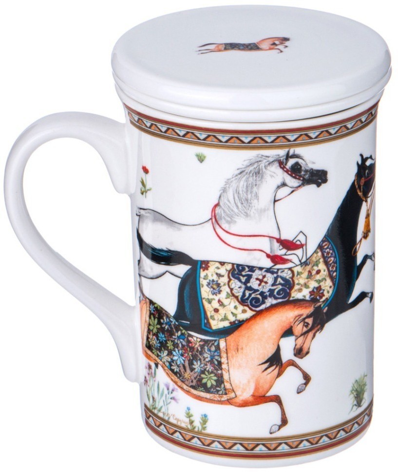 Кружка заварочная lefard "compliment" с ситом и крышкой 300 мл (417-053)