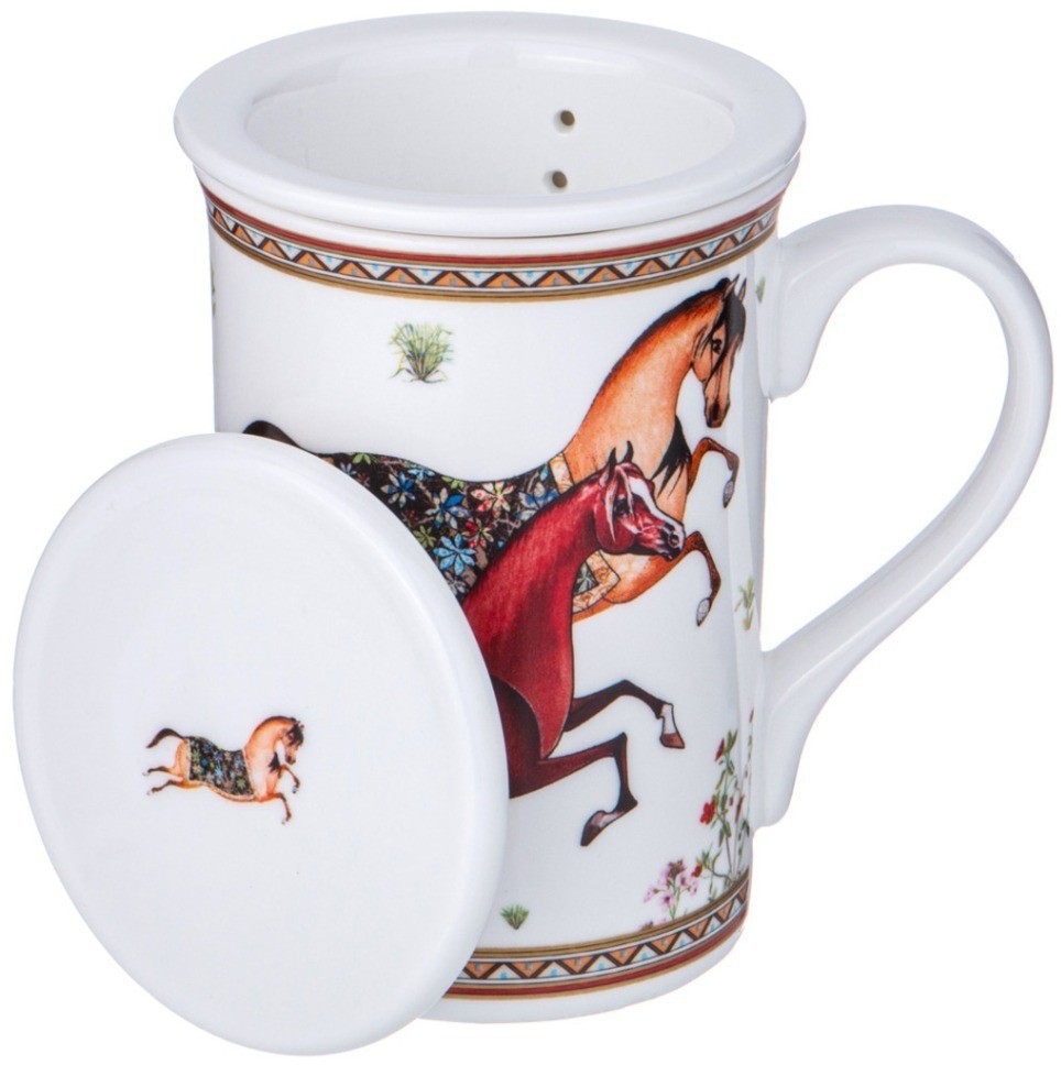 Кружка заварочная lefard "compliment" с ситом и крышкой 300 мл (417-053)