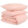 Комплект постельного белья полутораспальный цвета пыльной розы из органического стираного хлопка из коллекции essential (69376)
