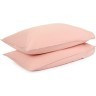 Комплект постельного белья полутораспальный цвета пыльной розы из органического стираного хлопка из коллекции essential (69376)