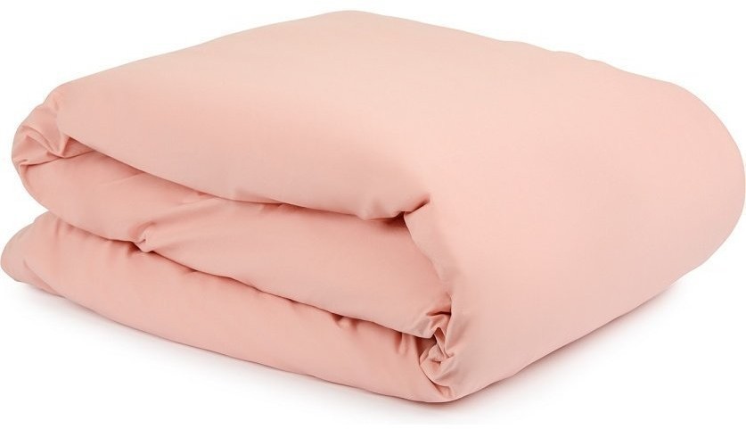 Комплект постельного белья полутораспальный цвета пыльной розы из органического стираного хлопка из коллекции essential (69376)