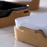 Набор DQ321-902, керамика/пробка, BLACK/BEIGE, CASAFINA BY COSTA NOVA