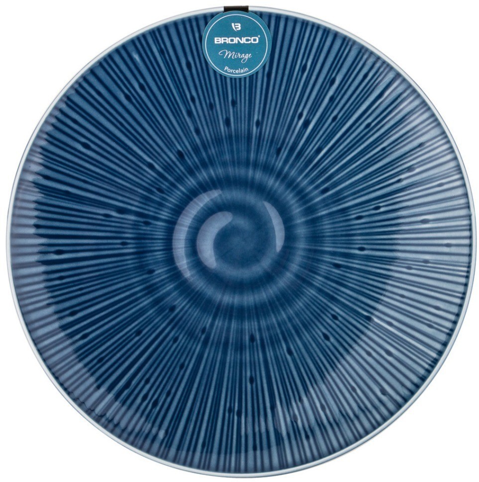 Тарелка обеденная bronco "mirage" 26,5 см синяя (410-128)