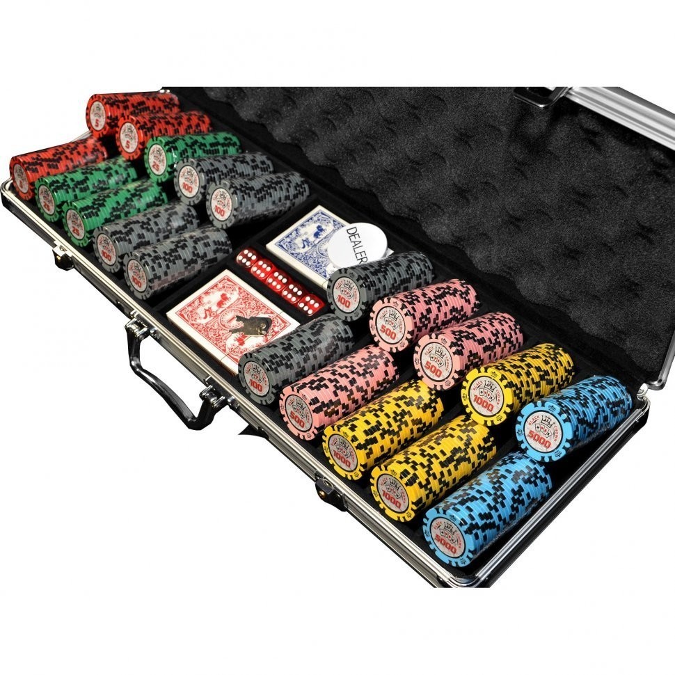 Набор для покера Black Crown на 500 фишек (31465)